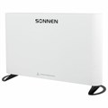 Обогреватель-конвектор SONNEN ONYX-1000.1, 1000 Вт, Х-образный нагревательный элемент, белый, сделано в России, 457629 457629