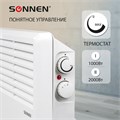 Обогреватель-конвектор SONNEN X-2000, 2000 Вт, напольная/настенная установка, белый, 453496 453496