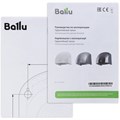 Сушилка для рук BALLU BAHD-2000DM Silver, 2000 Вт, пластик, серебро 608346