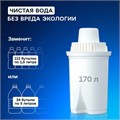 Кувшин-фильтр для очистки воды АКВАФОР "Реал В15", 2,9 л, со сменной кассетой, салатовый, 210156 609288