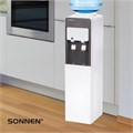 Кулер для воды SONNEN FSC-03AF, напольный, НАГРЕВ/ОХЛАЖДЕНИЕ КОМПРЕССОР, холодильник, 2 крана, 455418 455418