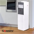 Кулер для воды SONNEN FSC-03BA, напольный, НАГРЕВ/ОХЛАЖДЕНИЕ КОМПРЕССОРНОЕ, 3 крана,серый, 455417 455417