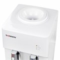 Кулер для воды SONNEN FSE-02H, напольный, НАГРЕВ/ОХЛАЖДЕНИЕ ЭЛЕКТРОННОЕ, 2 крана, белый, 454997 454997