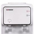 Кулер для воды SONNEN FSE-02i, напольный, НАГРЕВ/ОХЛАЖДЕНИЕ ЭЛЕКТРОННОЕ, шкаф, 2 крана, белый, 455742 455742