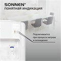 Кулер для воды SONNEN FSE-02W, напольный, НАГРЕВ/ОХЛАЖДЕНИЕ ЭЛЕКТРОННОЕ, 2 крана, белый, 456172 456172