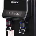 Кулер для воды SONNEN FSE-02WB, напольный, нагрев/охлаждение, НИЖНЯЯ ЗАГРУЗКА, 2 крана, черный, 456169 456169
