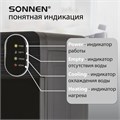 Кулер для воды SONNEN FSE-03Bi напольный, нагрев/охлаждение, НИЖНЯЯ ЗАГРУЗКА, 3 крана, графит, 455744 455744