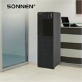 Кулер для воды SONNEN FSE-03Bi напольный, нагрев/охлаждение, НИЖНЯЯ ЗАГРУЗКА, 3 крана, графит, 455744 455744