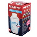 Сменная кассета АКВАФОР "В5", защита от бактерий, для фильтров АКВАФОР, 203452 605407