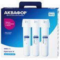 Фильтр для воды АКВАФОР "Кристалл А", для холодной воды, 3 ступени очистки, ресурс 6000 л, кран в комплекте, 205966 609289