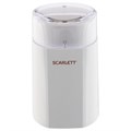 Кофемолка SCARLETT SC-CG44506, 160 Вт, объем 60 г, пластик, ножи из нержавеющей стали, белая с рисунком 455875