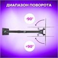 Кронштейн-крепление для ТВ настенный, до 30 кг, VESA 100х100-200х200, 23"-43", черный, SONNEN, 455947 455947