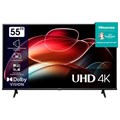 Телевизор HISENSE 55A6K, 55" (139 см), 3840x2160, 4K, 16:9, SmartTV, Wi-Fi, черный 456767