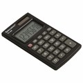 Калькулятор карманный BRAUBERG PK-408-BK (97x56 мм), 8 разрядов, двойное питание, ЧЕРНЫЙ, 250517 250517