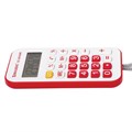 Калькулятор карманный со шнурком BRAUBERG DC-109-WWR (61x110 мм), 8 разрядов, БЕЛЫЙ/КРАСНЫЙ, 272644 272644