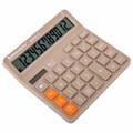 Калькулятор настольный BRAUBERG DIGITAL-12-BG (151х152 мм), 12 разрядов, двойное питание, БЕЖЕВЫЙ, 272970 272970