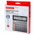 Калькулятор настольный BRAUBERG DIGITAL-12-BK (151х152 мм), 12 разрядов, двойное питание, ЧЕРНЫЙ, 272968 272968