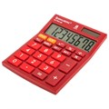 Калькулятор настольный BRAUBERG ULTRA-08-WR, КОМПАКТНЫЙ (154x115 мм), 8 разрядов, двойное питание, БОРДОВЫЙ, 250510 250510