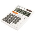 Калькулятор настольный BRAUBERG ULTRA-08-WT, КОМПАКТНЫЙ (154x115 мм), 8 разрядов, двойное питание, БЕЛЫЙ, 250512 250512