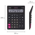 Калькулятор настольный CASIO GR-12-W (209х155 мм), 12 разрядов, двойное питание, черный, европодвес, GR-12-W-EP 250380