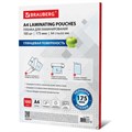 Пленки-заготовки для ламинирования А4, КОМПЛЕКТ 100 шт., 175 мкм, BRAUBERG, 530804 530804
