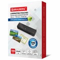 Пленки-заготовки для ламинирования МАЛОГО ФОРМАТА (65х95 мм), КОМПЛЕКТ 100 шт., 100 мкм, BRAUBERG, 530903 530903