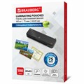 Пленки-заготовки для ламинирования МАЛОГО ФОРМАТА (65х95 мм), КОМПЛЕКТ 100 штук, 75 мкм, BRAUBERG, 531791 531791