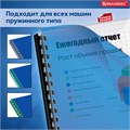 Обложки пластиковые для переплета, А4, КОМПЛЕКТ 100 шт., 150 мкм, прозрачно-синие, BRAUBERG, 530826 530826