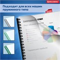 Обложки пластиковые для переплета, А4, КОМПЛЕКТ 100 шт., 300 мкм, белые, BRAUBERG, 530939 530939