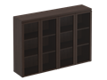 Шкаф для документов средний со стеклянными дверями 203356