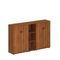 Шкаф комбинированный средний (закрытый + стекло узкий + закрытый) 1246
